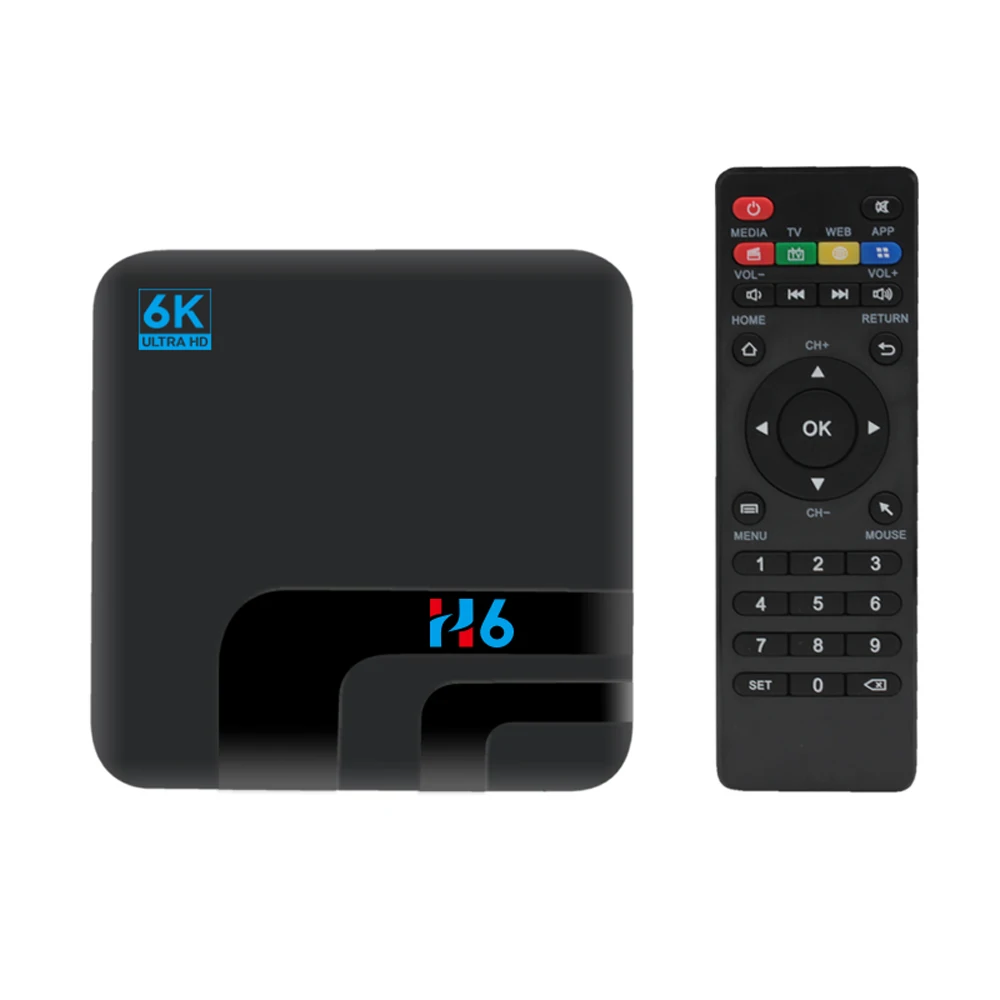 Телеприставка H6 Smart STB Android 0 Allwinner 4 ГБ/32 ГБ 2 ГБ/16 6K Wi Fi медиаплеер ТВ ресивер сетевая