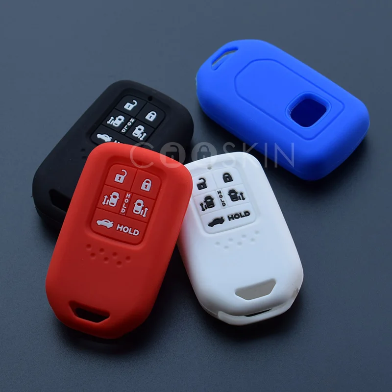 100pcs/lot silicone car key fob cover case set skin for HONDA Odyssey Freed Elysion MPV Rubber protect shell accessories | Аксессуары