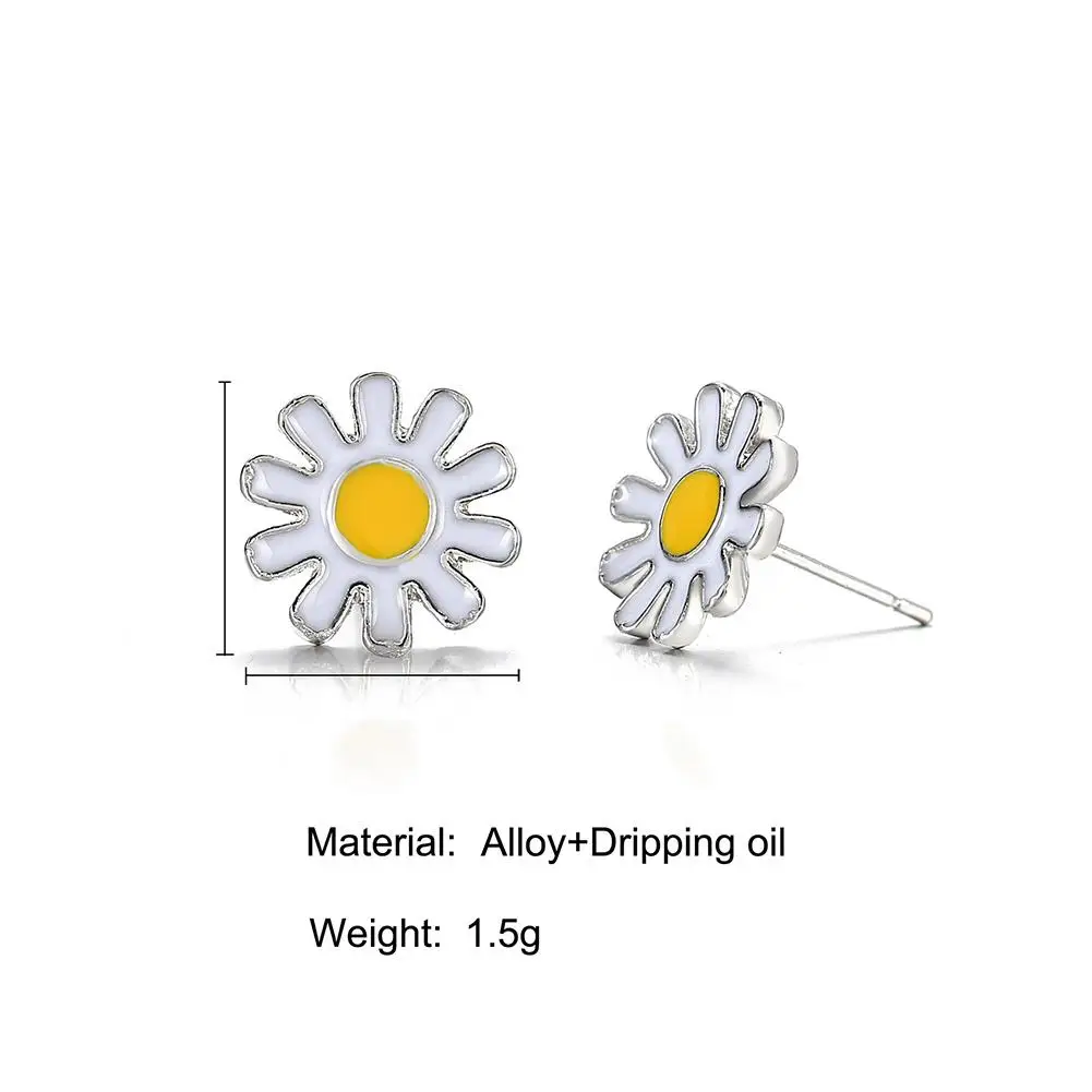 3 шт./компл. Мода маленькая bellis perennis открытие кольцо ожерелье серьги набор |