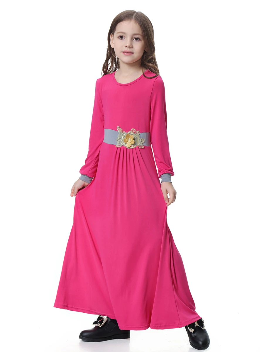Jubah Ramadan Марокканское арабское платье-макси для девочек мусульманское платье