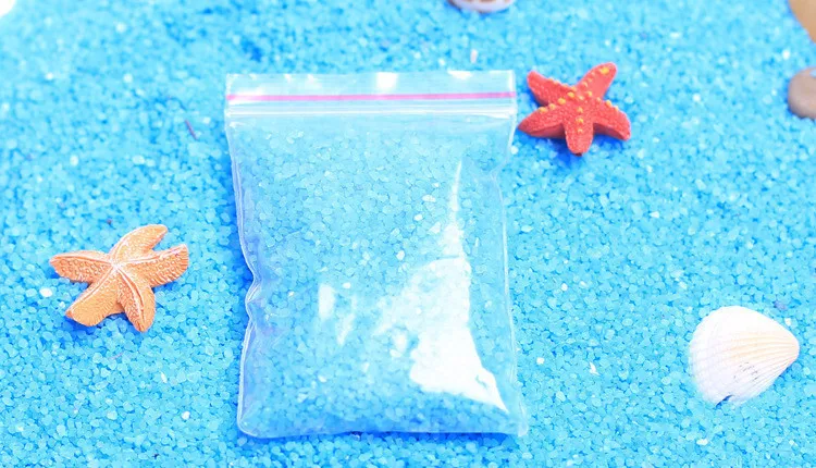 Синий камень песок к реке море Фея Сад Мини гномы моховые террариумы изделия из