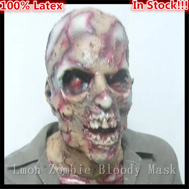 

Top Grade Angry Zombie Demon Full Head Mask Latex Devils Scary Mask Halloween Prank Prop For Costume Masquerade Mascara Cosplay