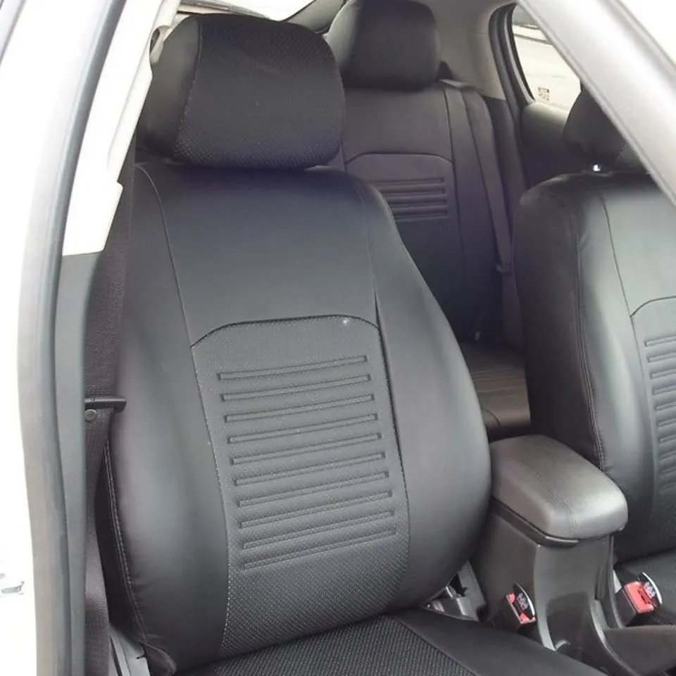 Чехлы на сиденья для Mitsubishi Outlander 3 2013-2019 полный комплект модель Турина экокожа |