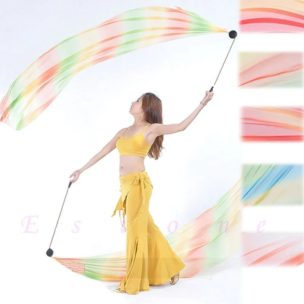 Женский костюм для танца живота шелковая Фата с градиентом и цепочка одежда 2018 |