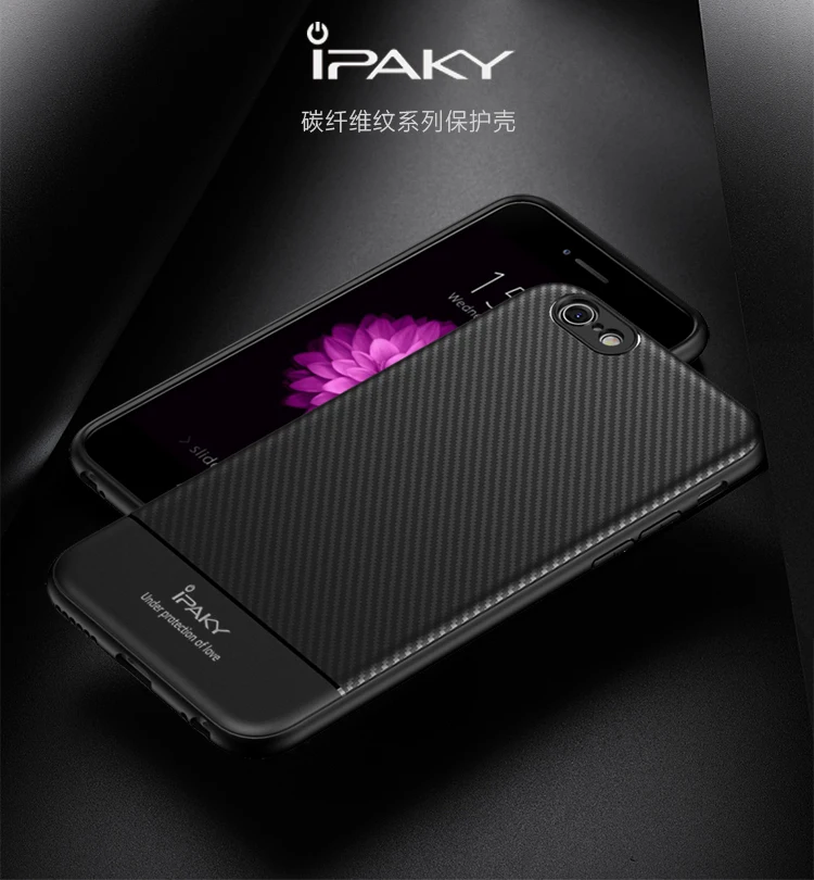 Для iphone 6 6s Чехол ipaky coque для iphone 6s plus чехол из углеродного волокна тонкий мягкий силиконовый чехол для iphone 6 s plus чехол s
