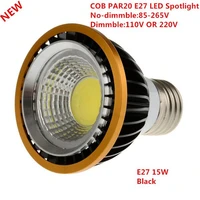newest 15w cob dimmble par20 led spot bulb lamp light e27 warm whitecool whitewhite equal 60w halogen lamp