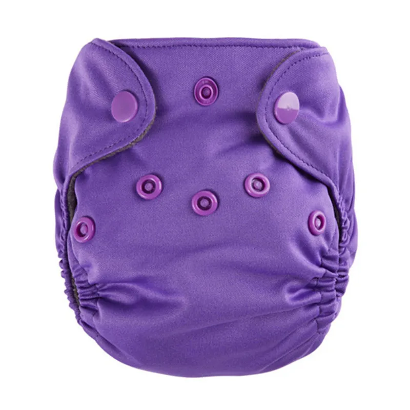 purple Thank u Mom подгузники с карманами для новорожденных 0-3 месяцев бамбуковый уголь Preemie Детские многоразовые подгузники супер милые принты - Цвет: purple
