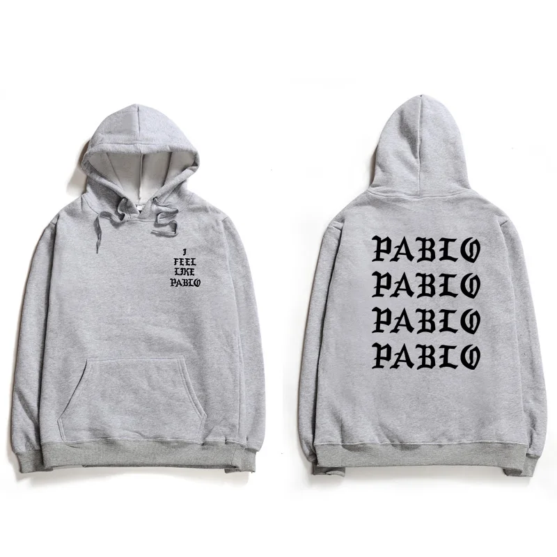Модные толстовки с капюшоном Pablo I Feel Like Paul для мужчин и женщин бренд Kanye West