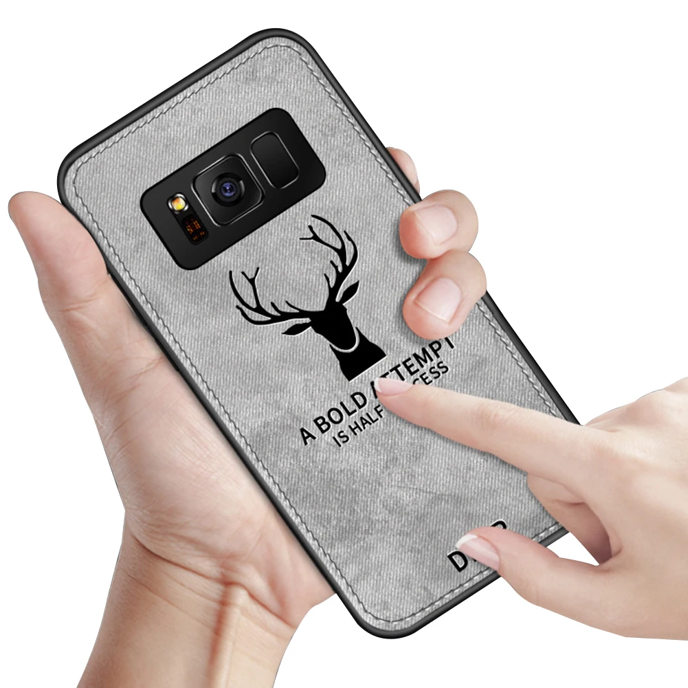 Тканевый чехол из мягкого ТПУ с рисунком для samsung Galaxy S10e ультра тонкой ткани