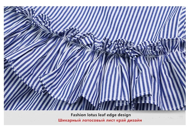 2018 Kids Off Shoulder Dress Baby Girls Summer Stripe Princess Children Clothes Vestido Infantil Vetement Enfant Fille | Детская одежда