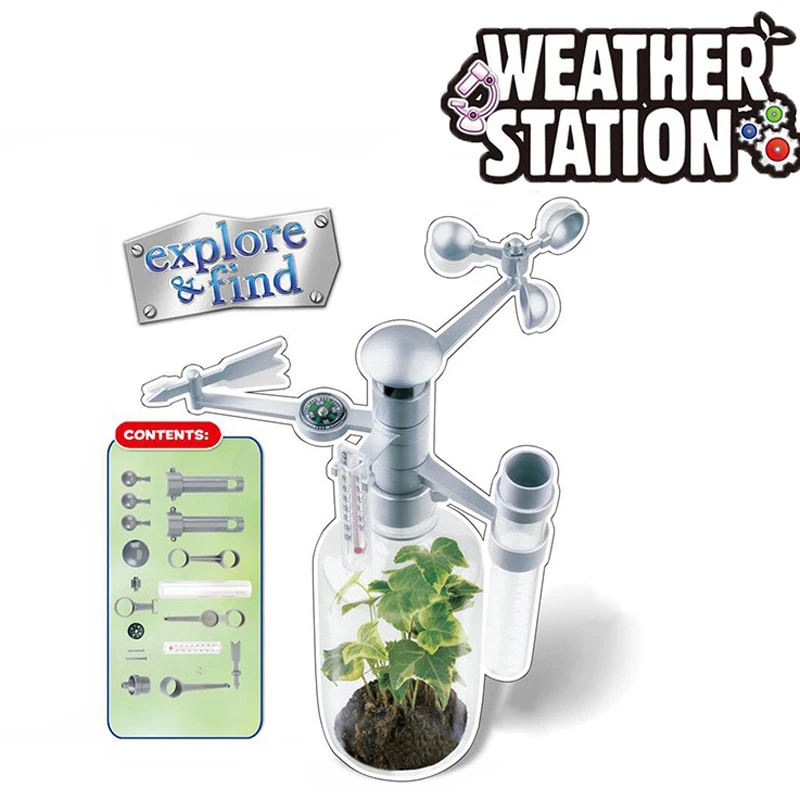 Погодная станция наука игрушки для детей DIY экспериментальные аксессуары