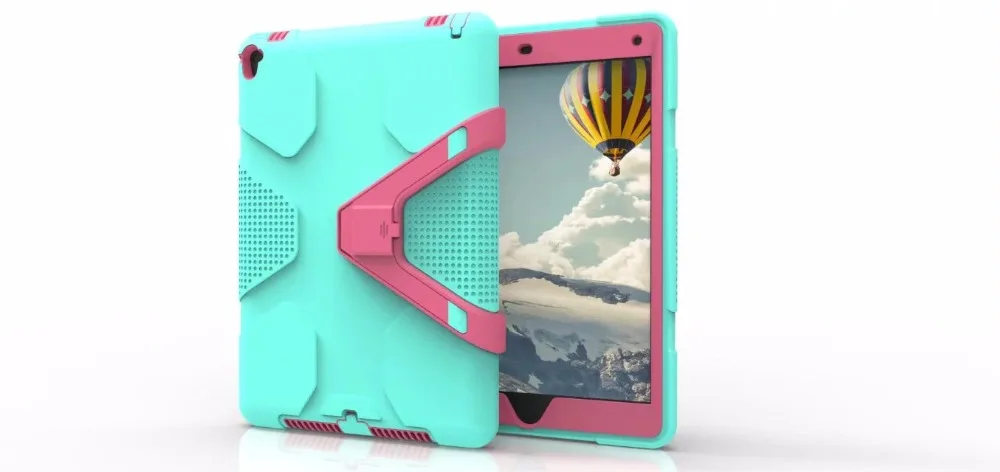 Чехол для Apple iPad Pro 9 7 ударопрочный пластиковый силиконовый чехол с подставкой