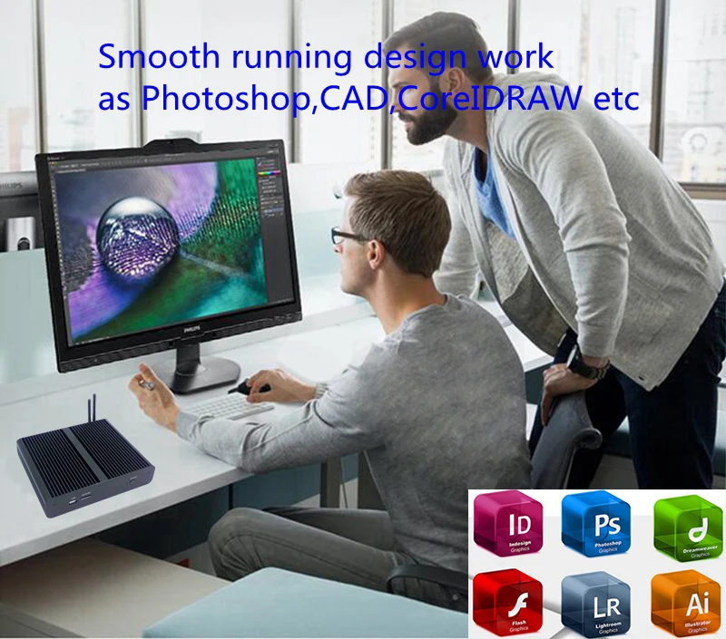 Новейший Kaby Lake R 8Gen мини-ПК без вентилятора i7 8550u 8565U Intel UHD620 win10 четырехъядерный 8 нитей DDR4 2400 NUC ПК