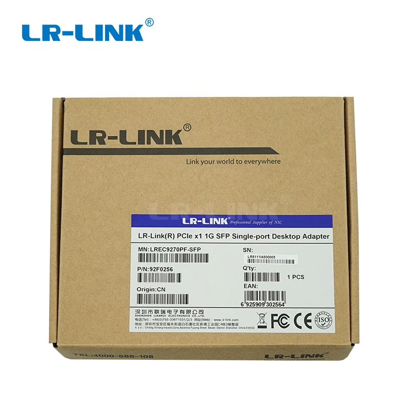 LR LINK 9270PF SFP гигабитная Ethernet карта PCI Express x1 волоконно оптическая сетевая адаптер