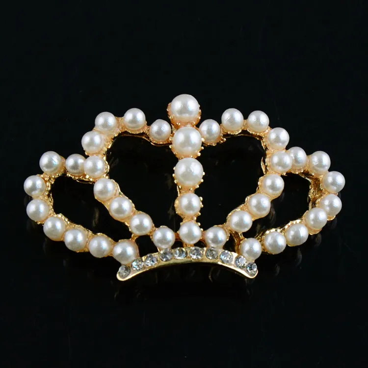 Новинка 42 мм сплав принцесса корона ручная работа жемчуг цветок невесты 20 шт./лот