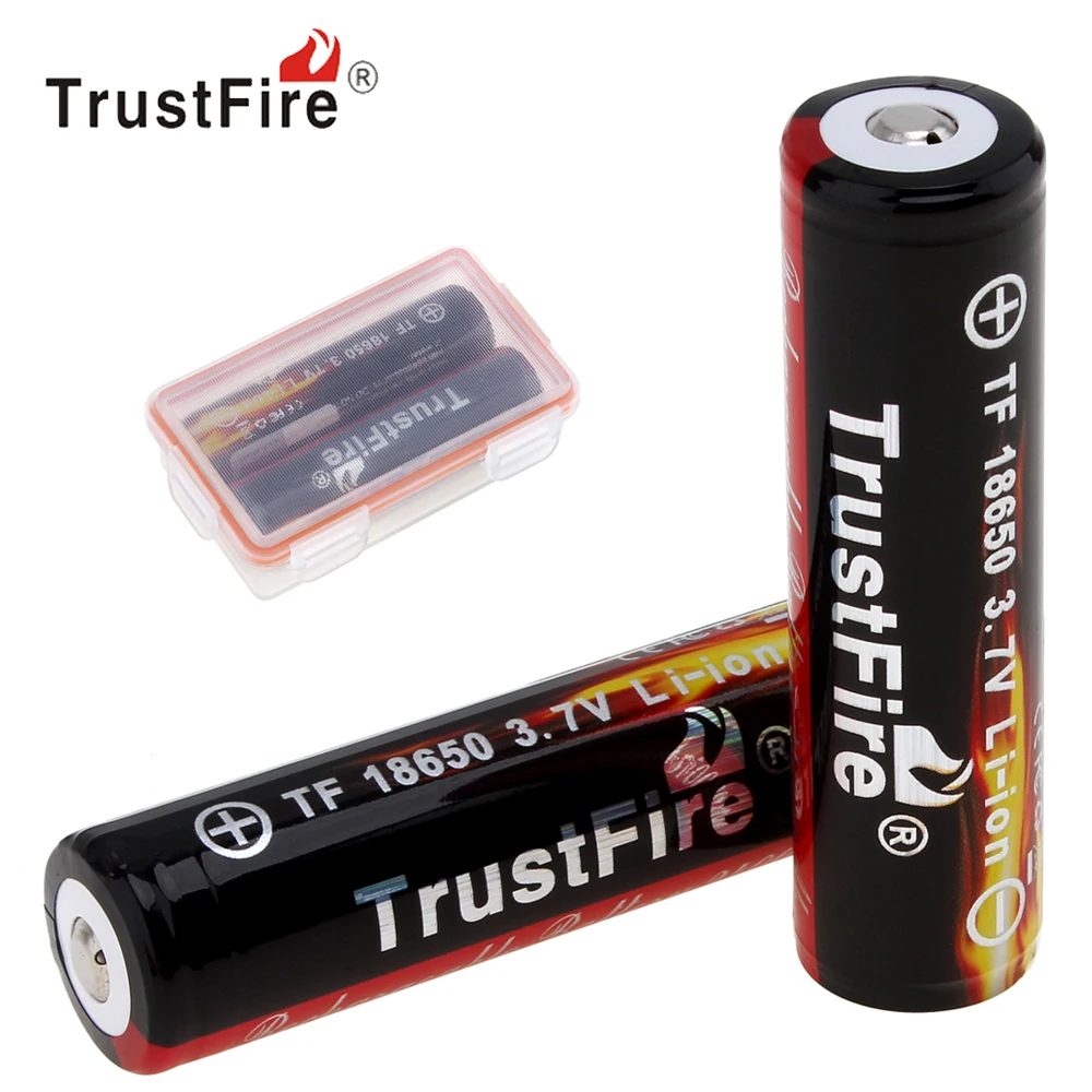 2 шт./лот 18650 перезаряжаемая батарея 3 7 V 2400mAh литий ионная литиевая с защищенной