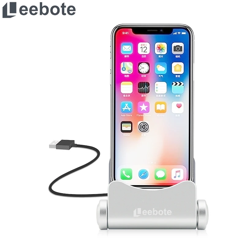 Leebote настольная USB зарядная док станция для iPhone X 8 7 6 6S Plus 5S 5 синхронизация данных