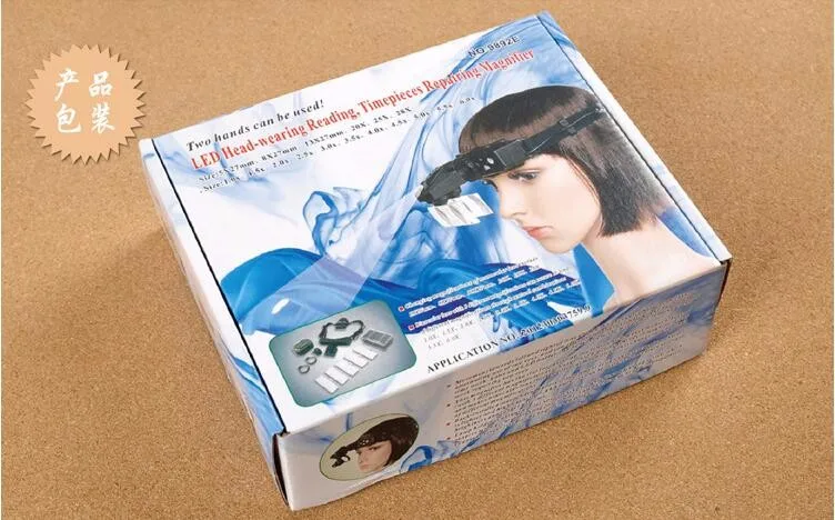 EYESHOT высокое качество 5 Объектив глаз Стекло es Лупа увеличительное стекло Лупа ювелирные изделия часы инструмент для ремонта+ 2 светодиодный Лидер продаж