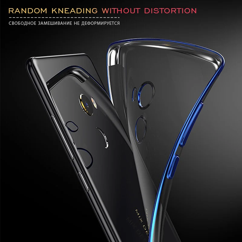Phone Case For Xiaomi Mi A1 A2 7 6 6X 5X Mix 2 2S TPU Capa Redmi Note 5A Prime 4 4X Pro 5 Plus S2 4A Plating |