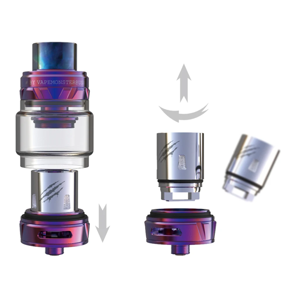 Vapemons сетчатый Vape бак большой 7 мл емкость RBA 510 нить 0.15ohm Топ заполнения