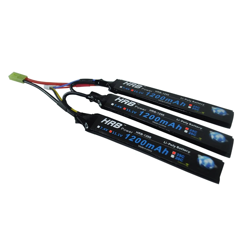 HRB 3S RC Lipo батарея 11 1 В 1200 мАч 25C 50C AKKU для мини страйкбольного пистолета модель