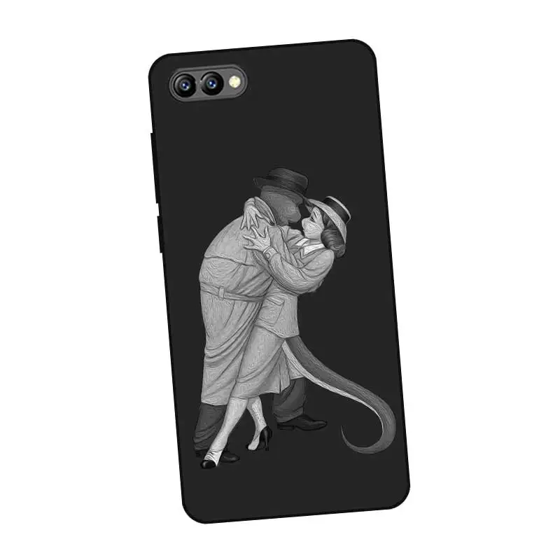N282 Casablanca Black Silicone Case Cover For Huawei Honor 8C 8X 9 10 20i V10 V20 Note10 Max Lite Magic2 |