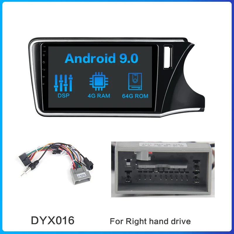 HA5437-MAX6 Dasaita 10," ips экран Android 9,0 радио автомобиль 1 Din для Honda City gps 1080P видео Bluetooth DSP 64 Гб rom - Цвет: HA5437-MAX6