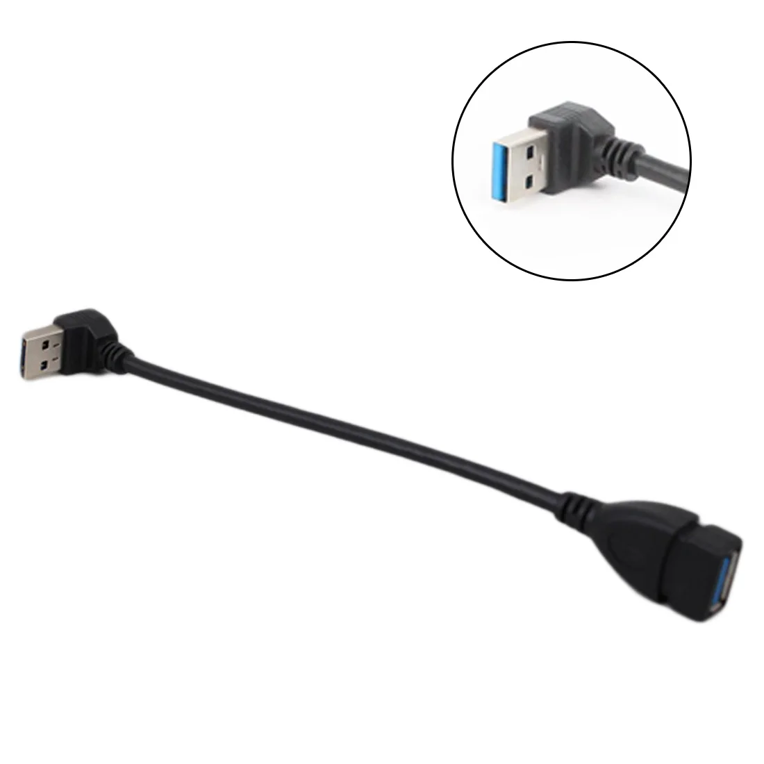 20 см USB 3 0 правый/левый/вверх/вниз угол 90 градусов удлинитель адаптер Папа мама