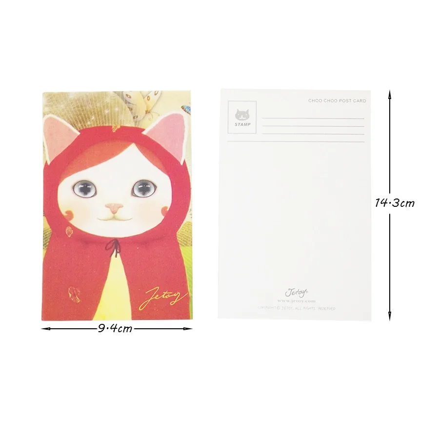 

1pcs/lot Lovely Cartoon Cat Greeting Card Fashion New Tools Background Cards Picture