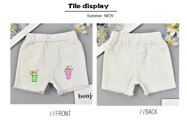 2019 летнее платье для маленьких девочек Шорты штаны детей из мультфильма