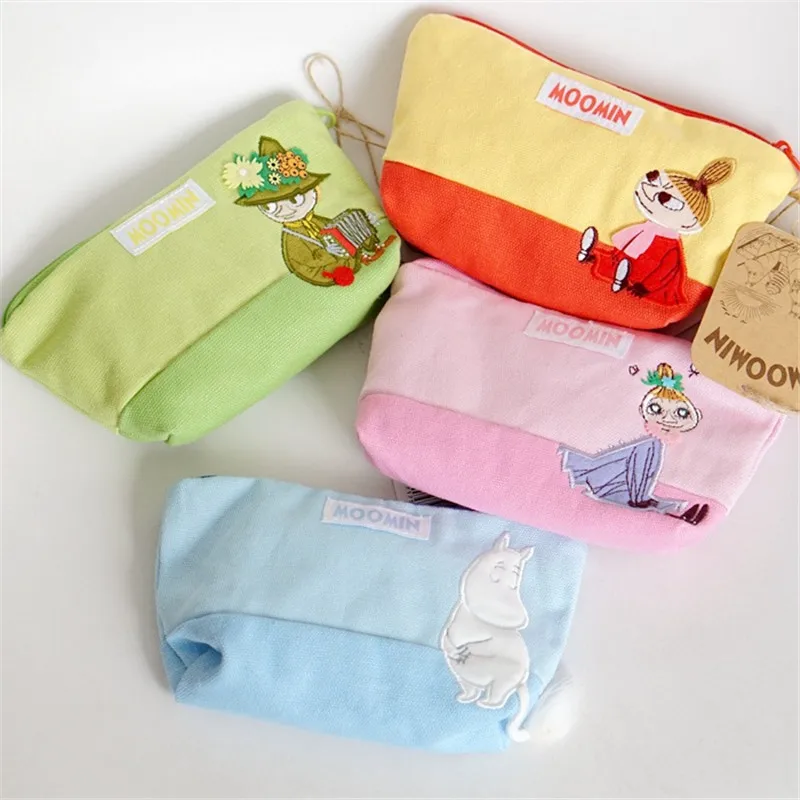 Moomin, сумка для хранения монет, ПП, хлопок, органайзер для багажа, дорожная сумка, органайзер для кабеля, сумка, USB флеш-накопители, чехол для цифрового хранения