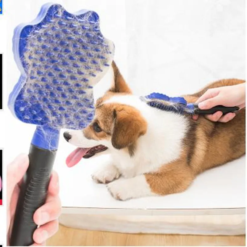 Расческа для ухода ха шерстью животных инструмент щетка очистки волос домашних