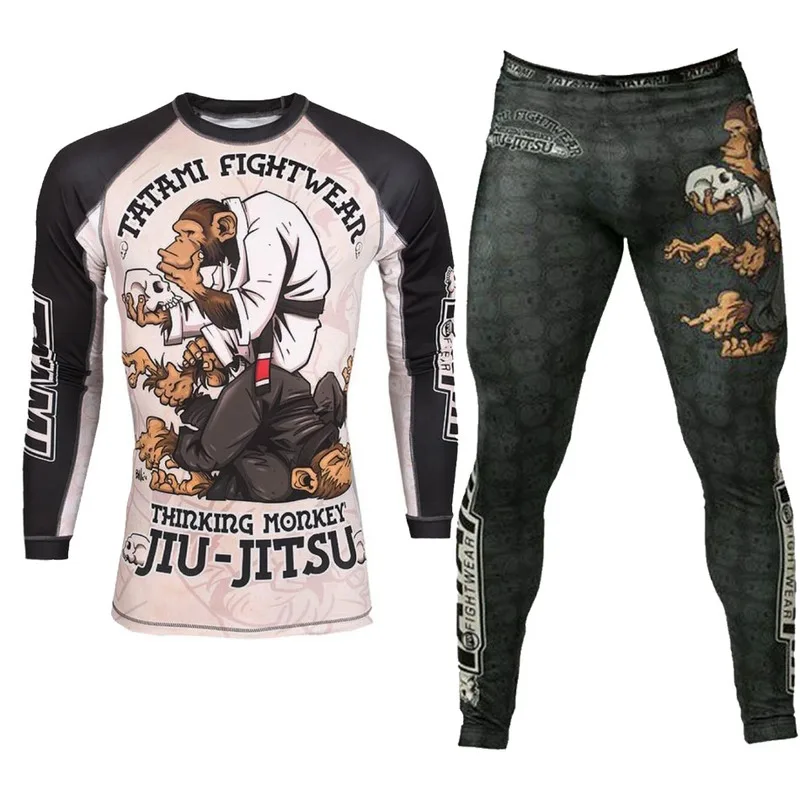 Для мужчин кикбоксинг джиу джитсу 3D рюкзак с изображением обезьяны футболки