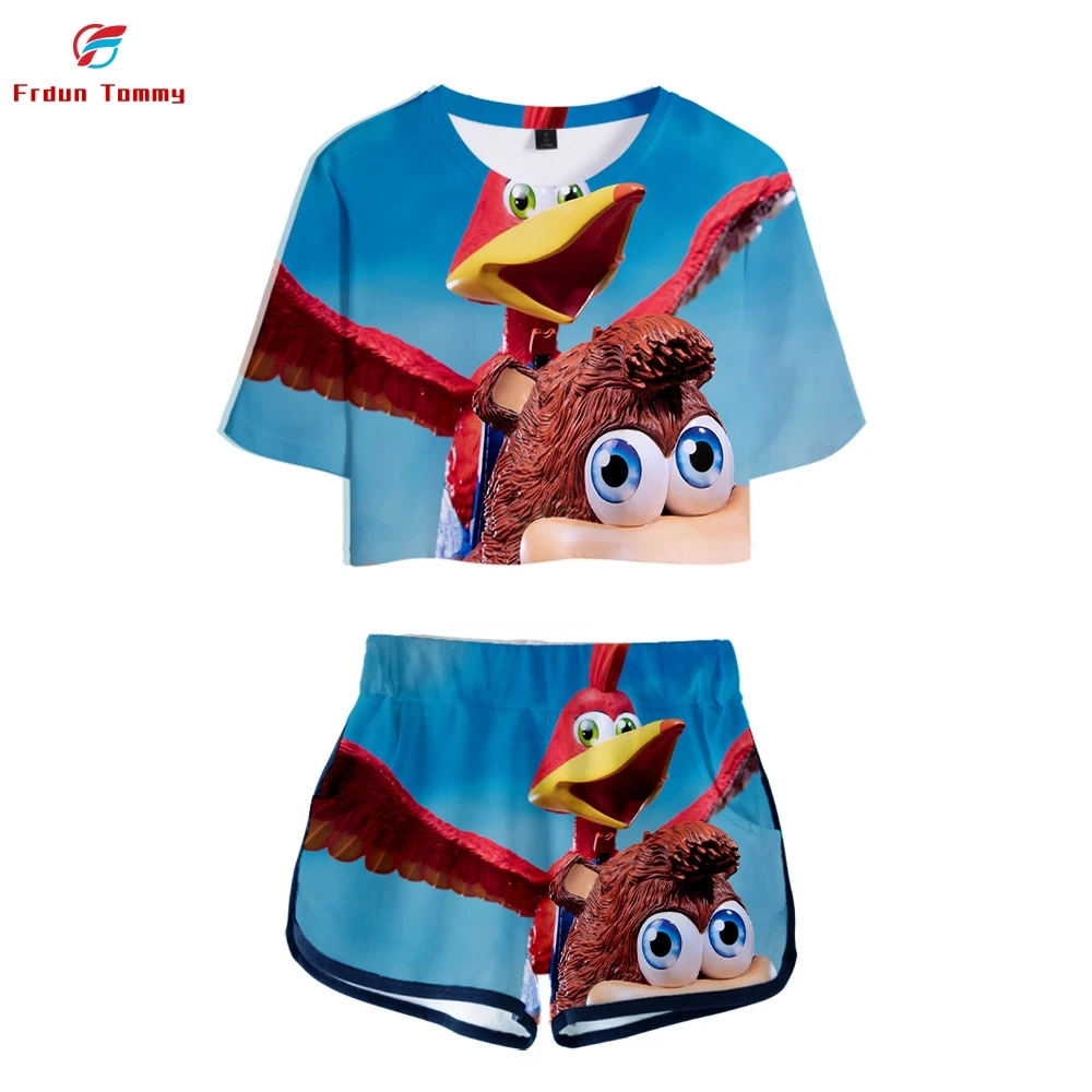 Новинка 2019 летний Соблазнительный комплект из двух предметов Banjo Kazooie с 3D принтом