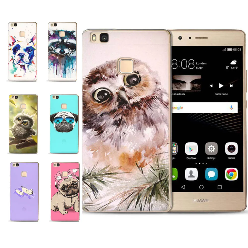 MLCRIYG мягкий чехол для телефона Huawei P9 Lite/P8 Lite/P10 Lite красочный из ТПУ с милой собачкой