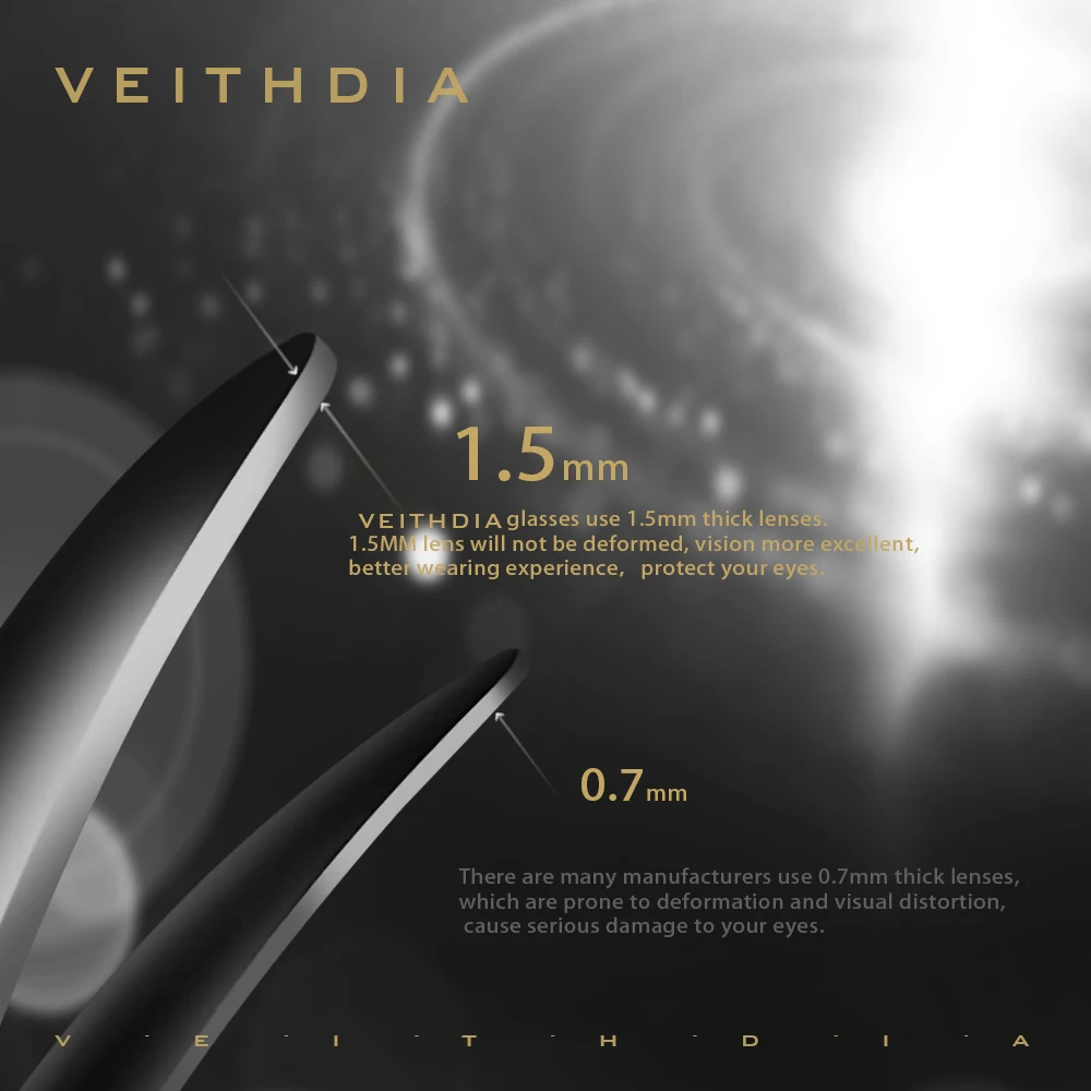 Женские солнцезащитные очки VEITHDIA винтажные фотохромные с поляризационными