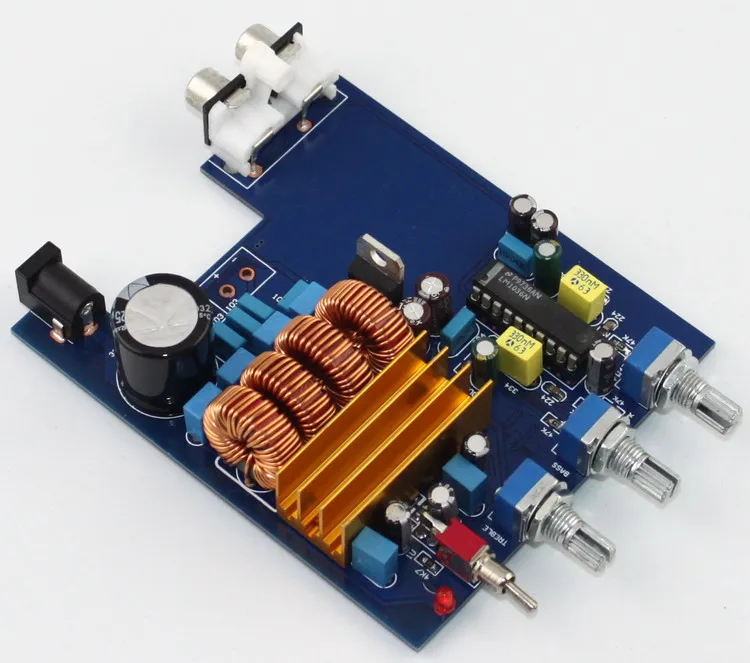 KYYSLB 2*50 Вт TPA3116 + LM1036 tone плата цифрового усилителя мощности оригинальная 20 Гц до кГц