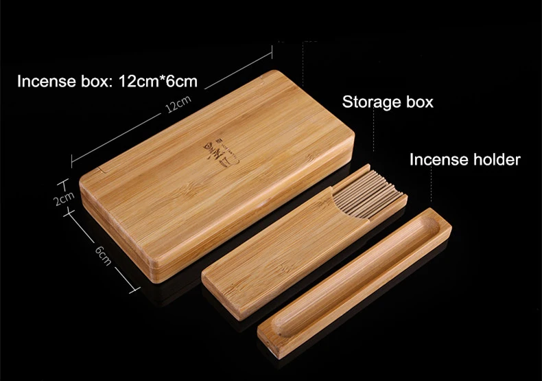 Wooden Incense Burner Портативный Выделенный Stick Holder Сандалового Дерева Буддийский Аромат