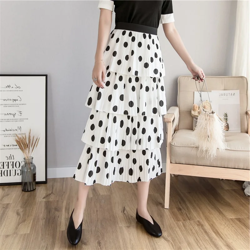 Женская длинная шифоновая юбка ftaylor винтажная многослойная пачка с высокой