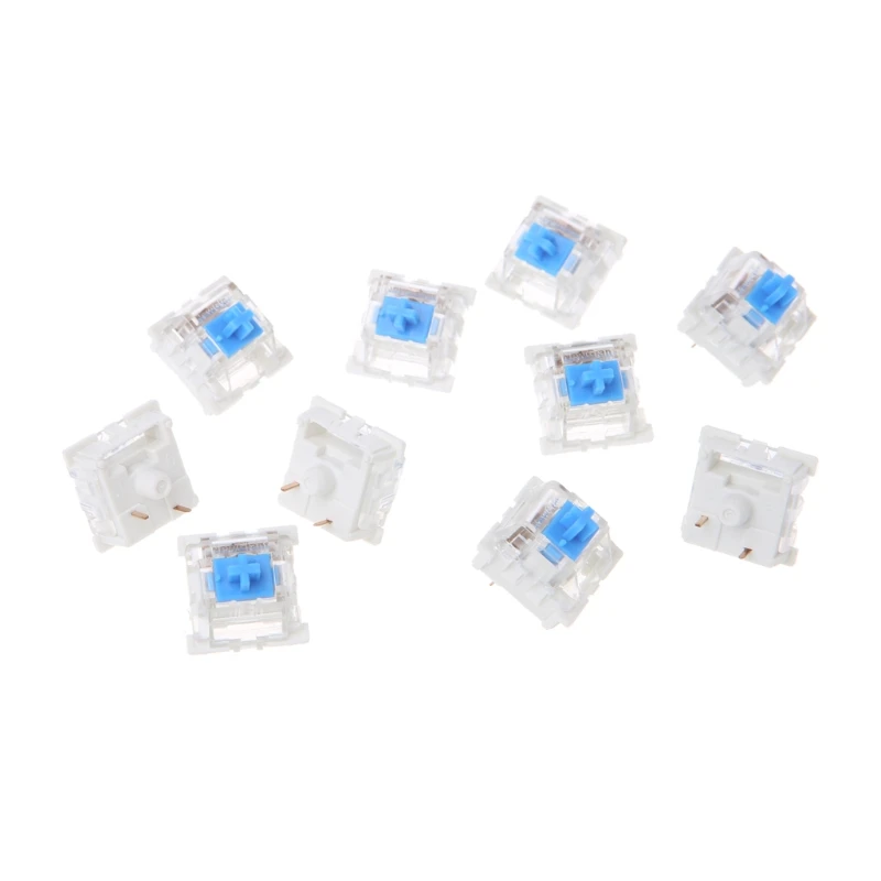 New 10Pcs 3 Pin Blue-White Mechanical Keyboard Switch Blue for Cherry MX Tester Kit hot | Компьютеры и офис
