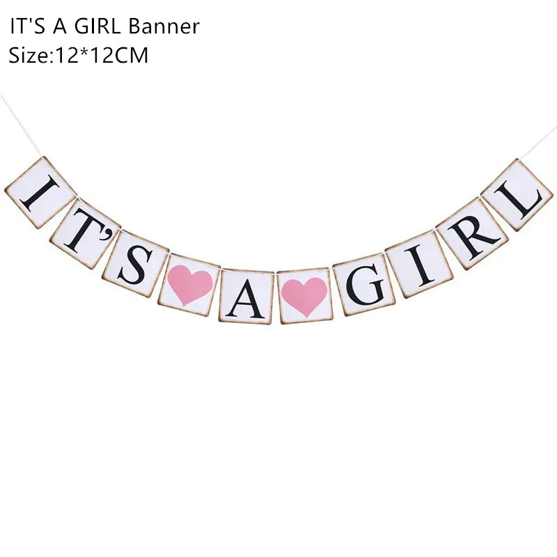 Baby Shower украшения это мальчик девочка баннер Пол свидетельствуют о Oh Baby шар День рождения украшения детских товаров