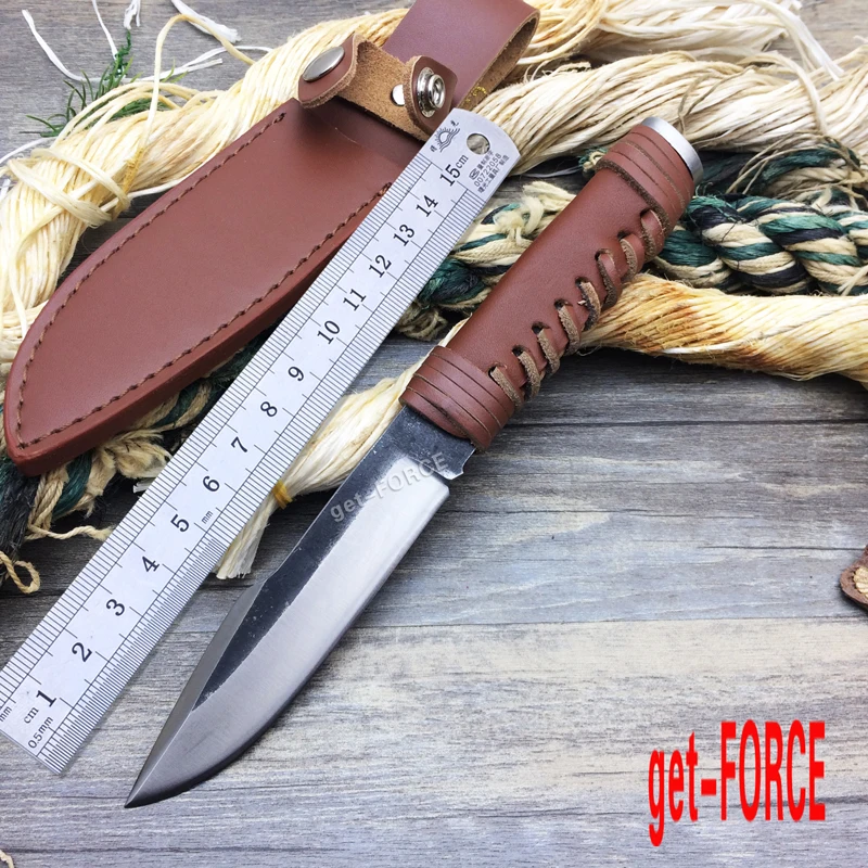 Новейшая Ручная ковка фиксированные ножи для выживания лезвие из
