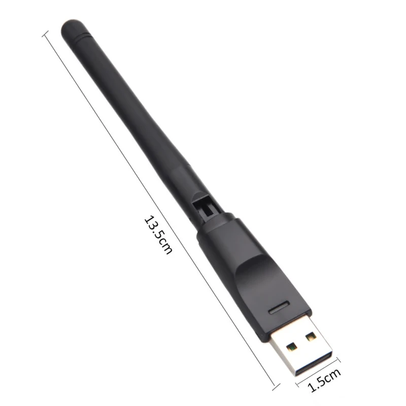 Маленький Смарт-адаптер регулируемый 2 4 ГГц 150 Мбит/с USB Wi-Fi адаптер с высоким