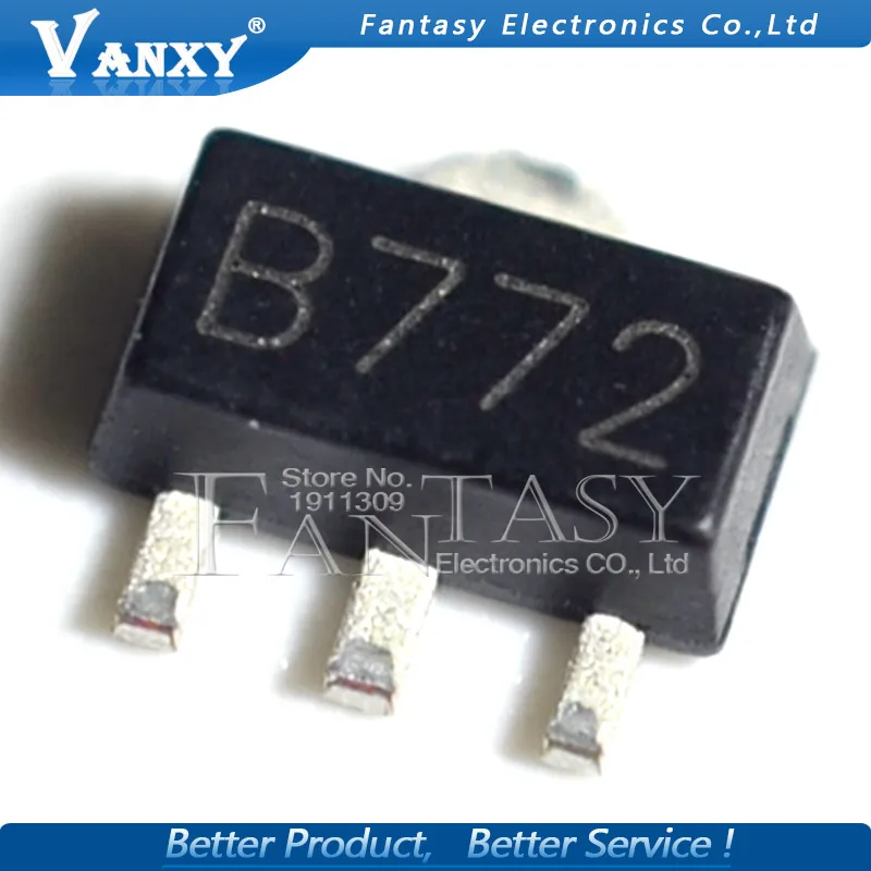20 шт. новый и оригинальный транзистор средней мощности 2SB772 SOT89 B772 SMD SOT 89 PNP|transistor