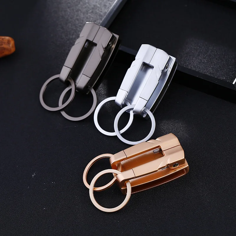

waist hanging keychain key ring through belt high quality car key chain key holder sleutelhanger chaveiro llaveros hombre