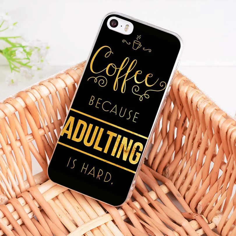 MaiYaCa KEEP CALM AND DRINK COFFEE WAKE UP MAKE чехол для мобильного телефона Apple iPhone 8 7 6 6S Plus X 5 5S SE 5C 4