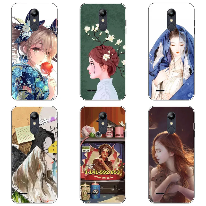 Модный чехол для LG K 9 K9 мягкий силиконовый с рисунком роз и цветов защитная