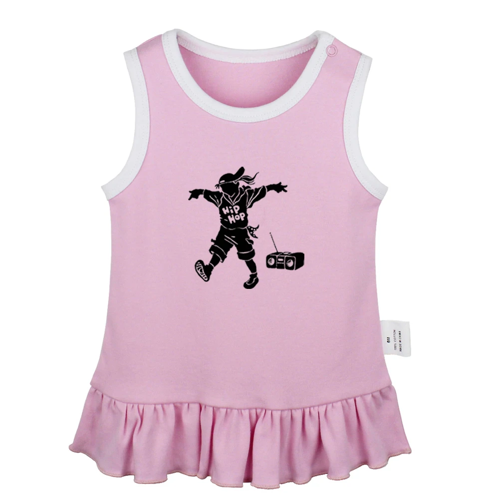 Крутое уличное платье в стиле хип-хоп для маленьких мальчиков и девочек с