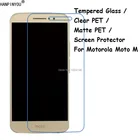 Закаленное стеклопрозрачное ПЭТматовое ПЭТ-экран защитная пленка для Motorola Moto M XT1662 XT1663 5,5