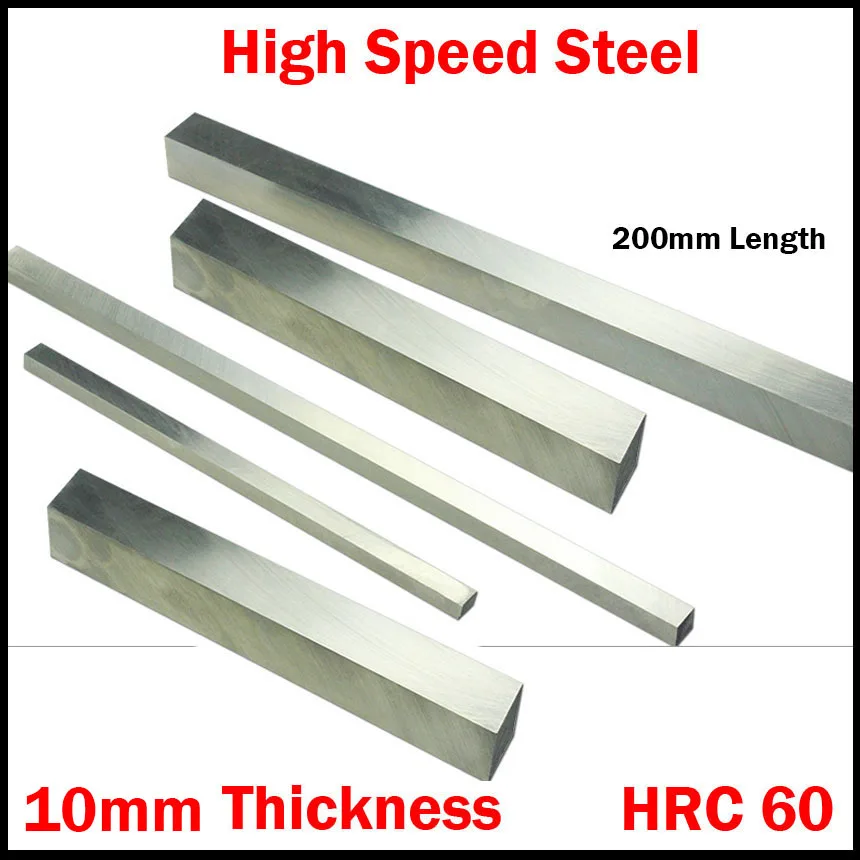 200*50*10mm 200x50x10 200*60*10 200x60x10 10mm Thickness HRC60 HSS Rectangle Metal Boring Bar Fly Cutter Cutting Lathe Tool Bit